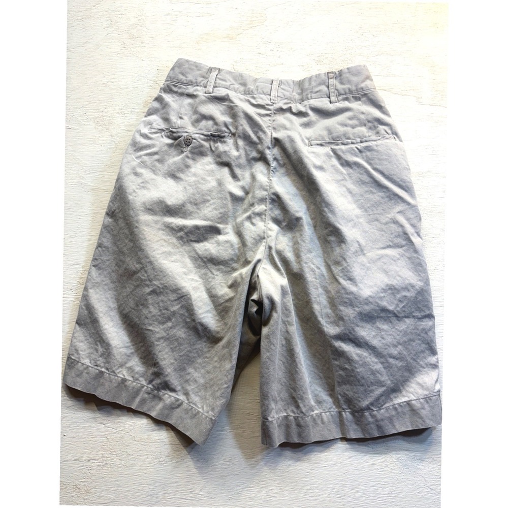 Vintage Military Khaki Chino Shorts Mens 32L Tan Cotton Twill Tropical - Picture 4 of 5